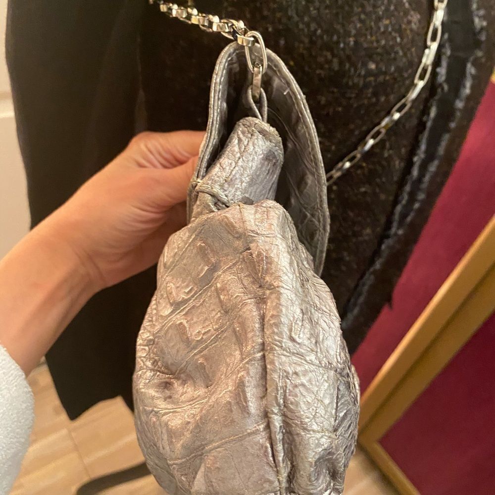 Zara Terez genuine alligator skin chain shoulder purse - Picture 7 of 13